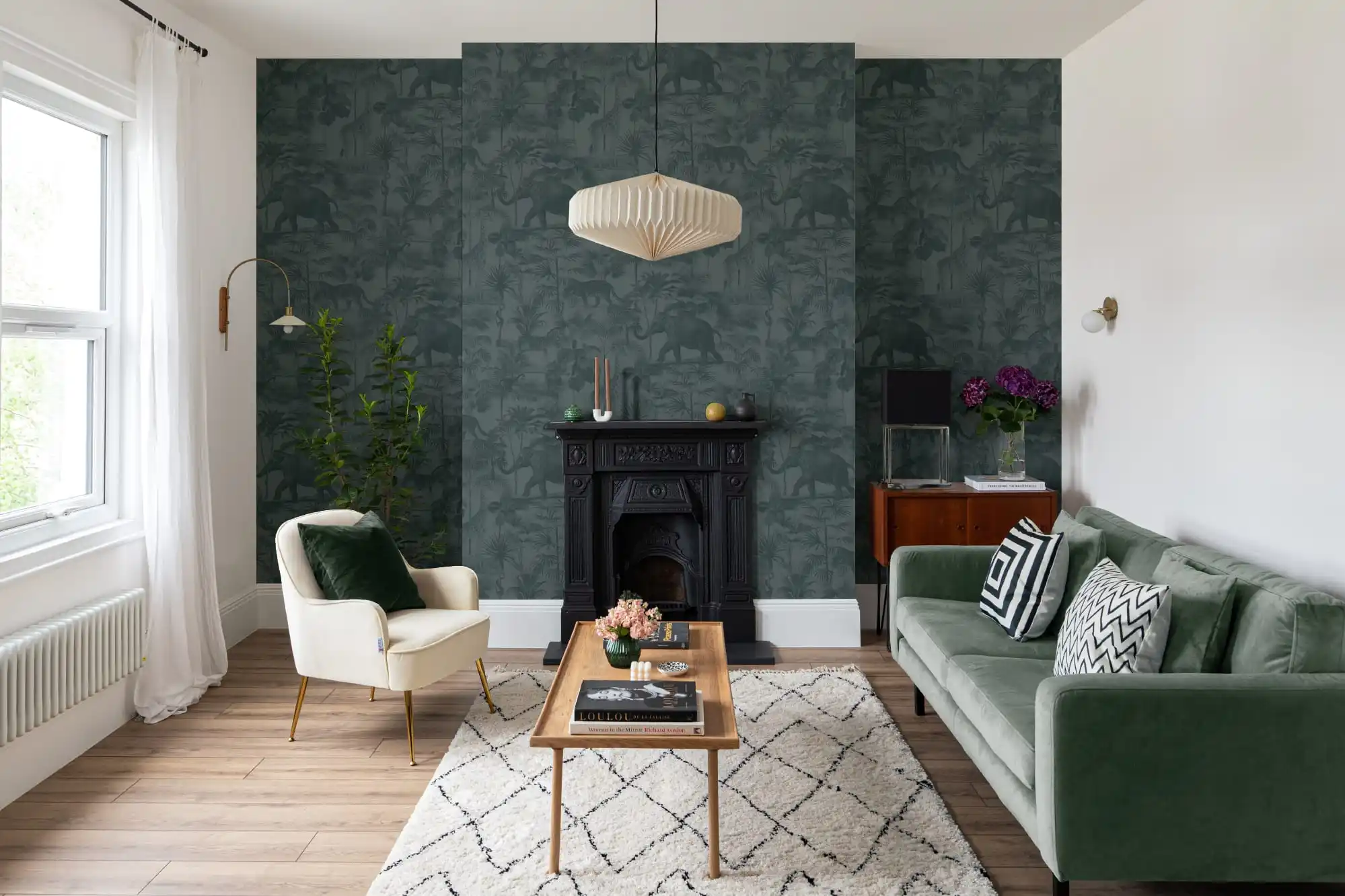 Luxury wallpaper installation by E&B Luxury Wallcovering